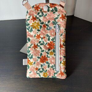 Floral Phone Wristlet / Crossbody Pouch - LIke New